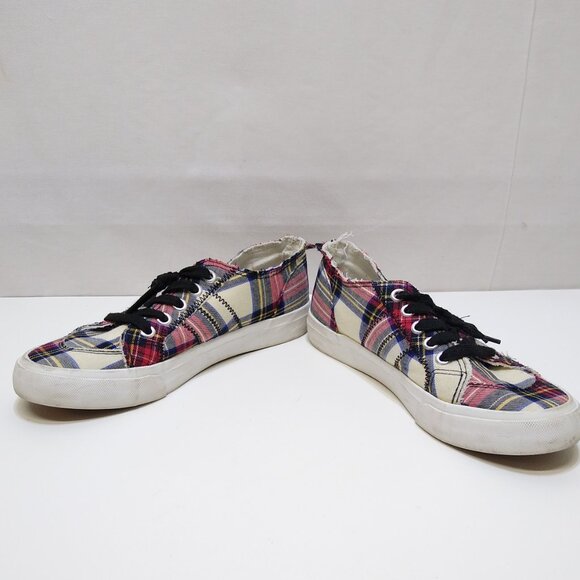 Jellypop Plaid Canvas Comfort Fit Women's 8.5M Sneakers Everyday Go Fasters - Picture 4 of 8